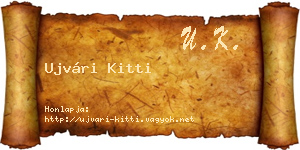 Ujvári Kitti névjegykártya